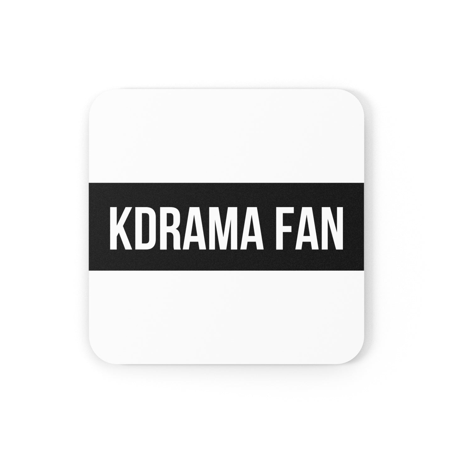 The Kdrama Fan White Coaster