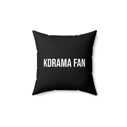 The Kdrama Fan Black Pillow