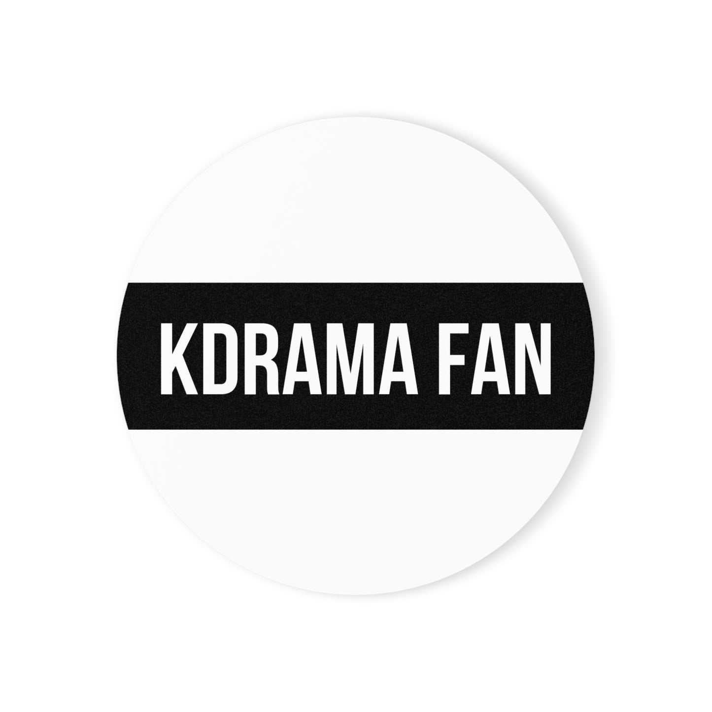 The Kdrama Fan White Coaster