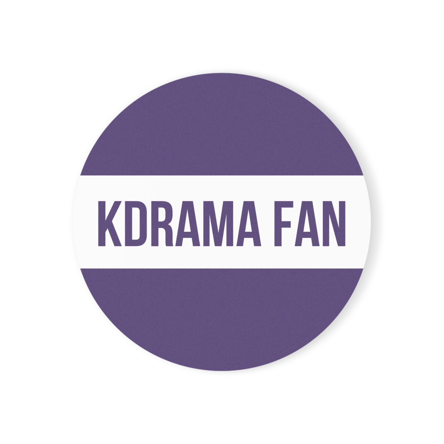 The Kdrama Fan Purple Coaster