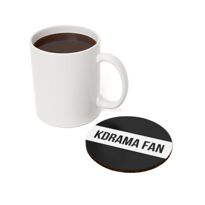 The Kdrama Fan Black Coaster