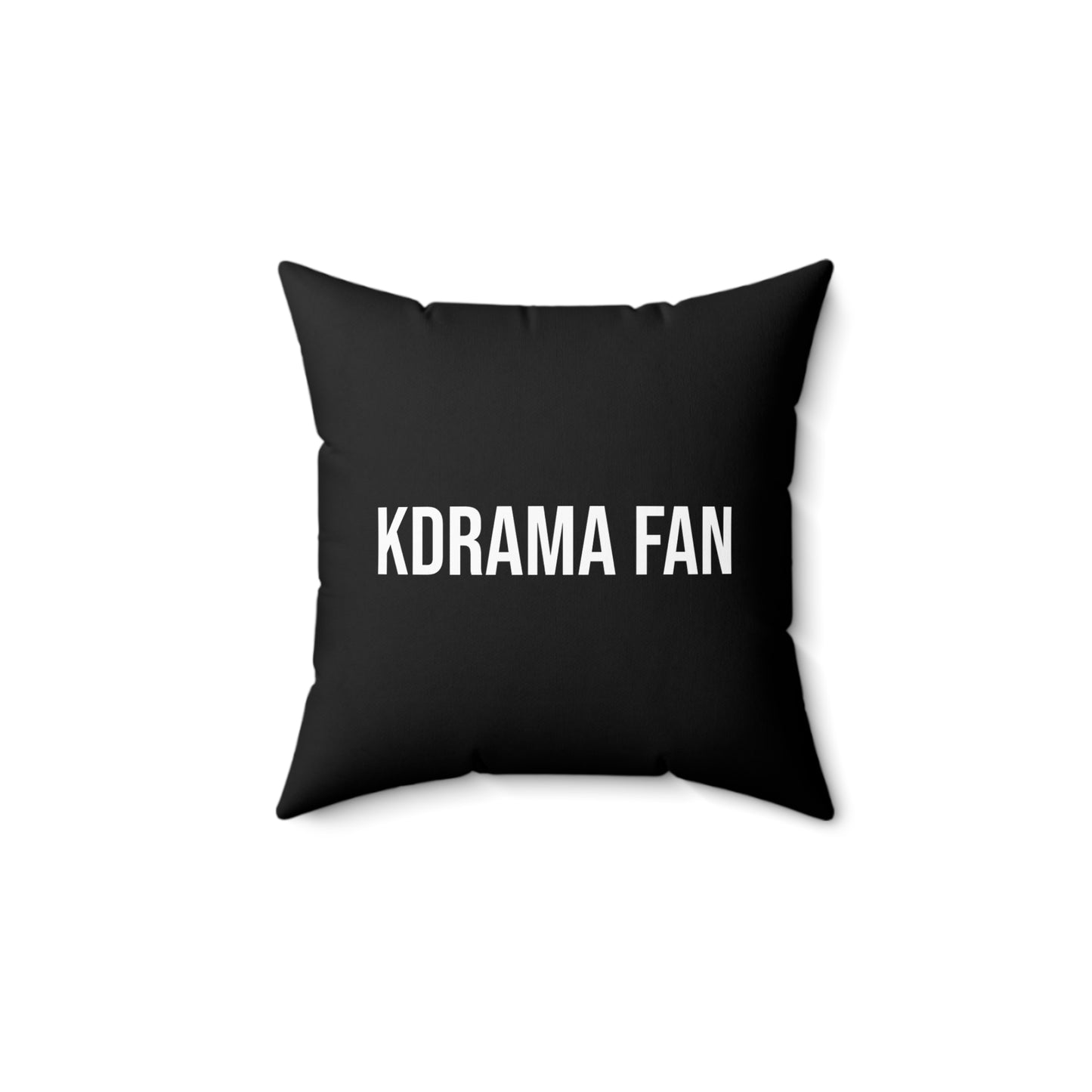 The Kdrama Fan Black Pillow